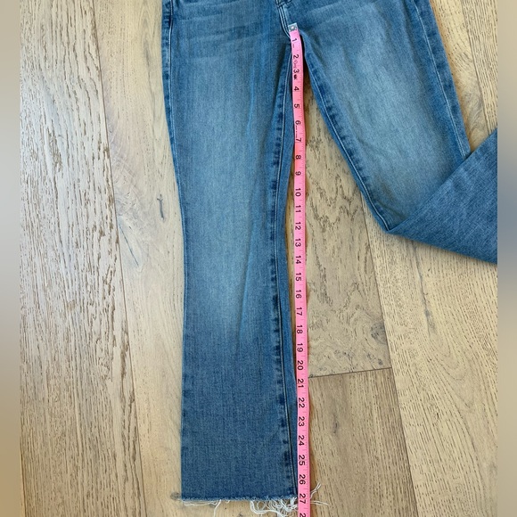 MOTHER Jeans Frayed Hem Mid Rise Straight Leg - Picture 6 of 11
